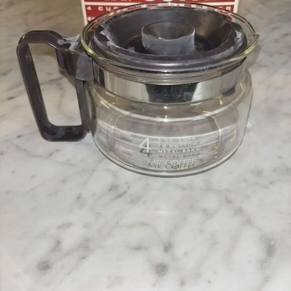 In Box Vintage Mr. Coffee 4 Cup Glass Coffee‎ Pot Decanter Model D-4 Replacement